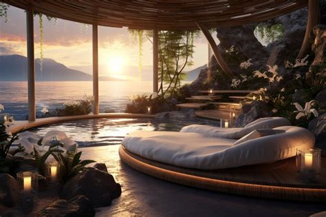 Premium Photo Concept Of Relaxation In Wellness Retreats With Natural