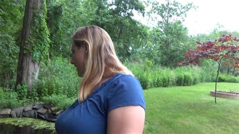 Frangelica Outside For Smoke Mouthful Of Cum Garden Walk PlanetFunCamp Huge Natural Tits