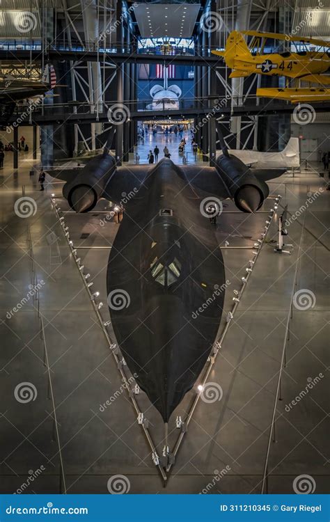 Lockheed Sr 71 Blackbird At The National Air And Space Museum Editorial