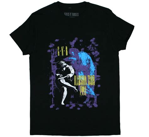 【楽天市場】guns N Roses Use Your Illusion Tour 91 Tee Black ガンズ・アンド