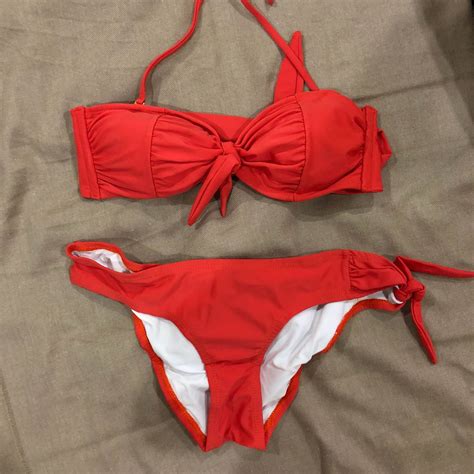 Orange Bikini Women S Fashion Swimwear Bikinis Swimsuits On Carousell