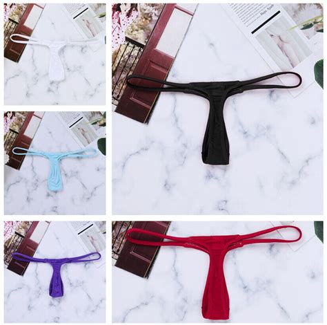 Women Mini Micro Thong Underwear Sexy Lingerie Panties Bikini G String T Back EBay