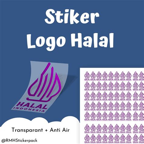 Jual Stiker Halal Logo Halal Stiker Makanan Halal Stiker
