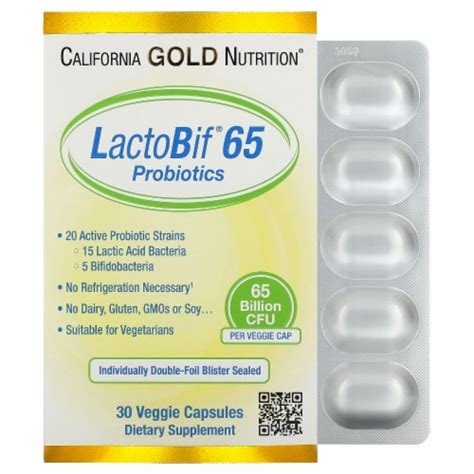LactoBif Probiotics, 65 Bllion CFU, 20 Active & Clinically Researched ...