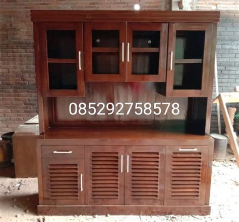 Jual Lemari Dapur Minimalis Kayu Jati Kitchen Set Jati Di Lapak Alb