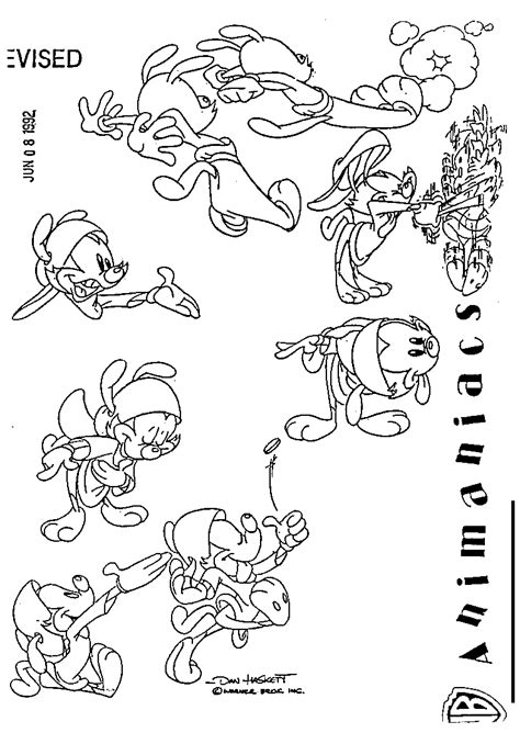 Animaniacs 1993 1998 Part 4 Model Sheets Character Models