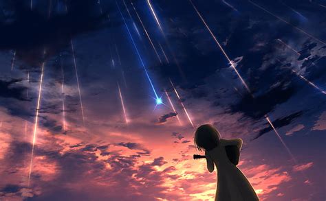 Anime Original Shooting Star Hd Wallpaper Peakpx