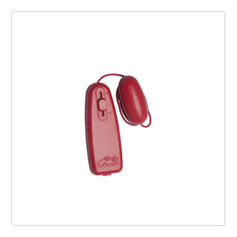 Vibrador Multivelocidade Meu Bullet Hot Flowers Vermelho Loja da Fisioterapia Pélvica