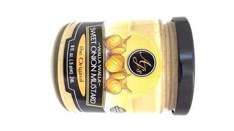 Ajs Walla Walla Sweet Onion Mustard The Original Ajs Edible Arts Inc