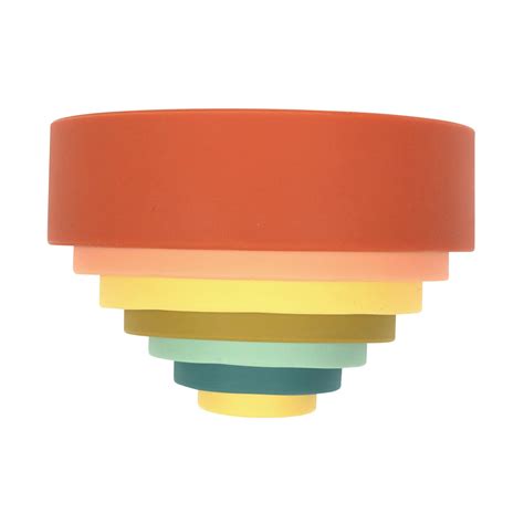 Silicone Rainbow Stacker Cherry Eco Friendly Ob Designs Ob Aus