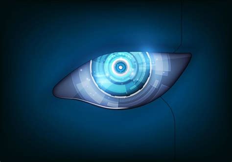 Eye Of The Robot Futuristic Hud Interfacevector Illustration