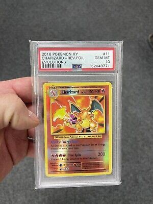 Pokemon Charizard Psa Holo Reverse Foil Evolutions Xy Mint