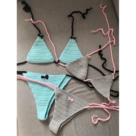 SET BIKINI ĐÍNH NƠ SIÊU HOT MÓC LEN NHIỀU MÀU HANDMADE Shopee Việt Nam