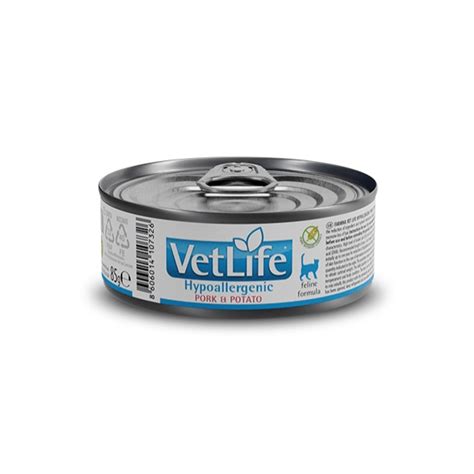 Vet Life Natural Diet Cat Hypoallergenic Pork & Potato 85 g - Pets Krizoo