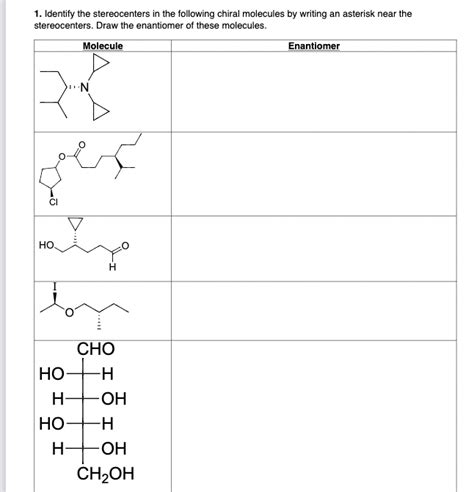 Solved Identify the stereocenters in the following chiral | Chegg.com