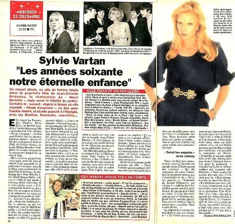 Coupure De Presse Clipping Sylvie Vartan Les Ann Es Soixantes