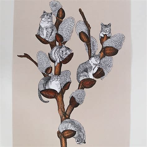 Pussy Willow Art Etsy