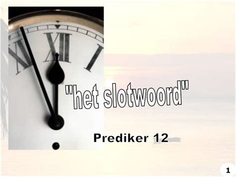 Slotwoord Ppt