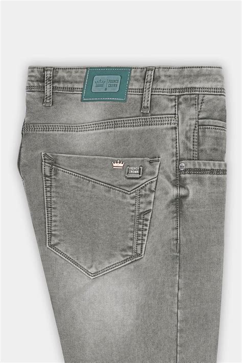 Dusty Gray Stone Wash Denim | Mens jeans pockets, Jean pocket designs