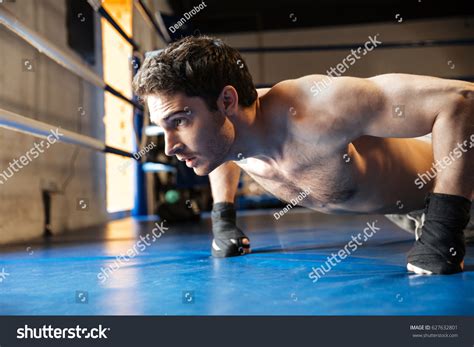 Side View Concentrated Boxer Naked Torso Stock Photo Shutterstock