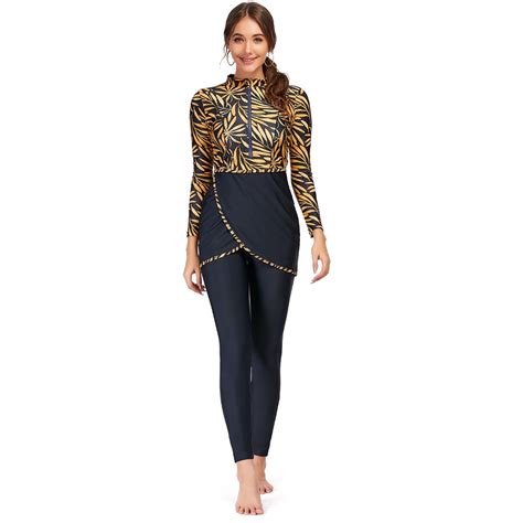 Jual Kzemodest Muslim Swimwear Burkinis Islam Swimsuit Bikini Full Coverage Hijab Beachwear