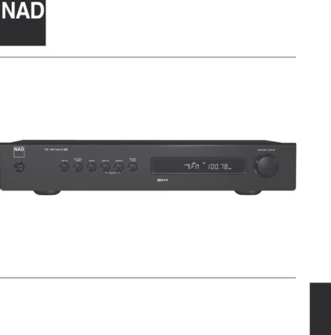 Handleiding NAD C 426 (pagina 1 van 14) (Nederlands)