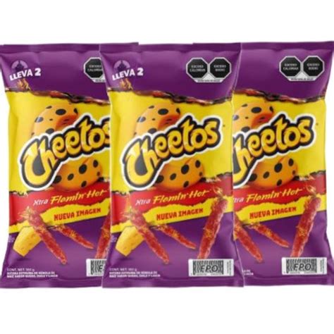 Cheetos Xtra Flamin Hot Sabritas Mexican 3 Bags 45g EACH Etsy