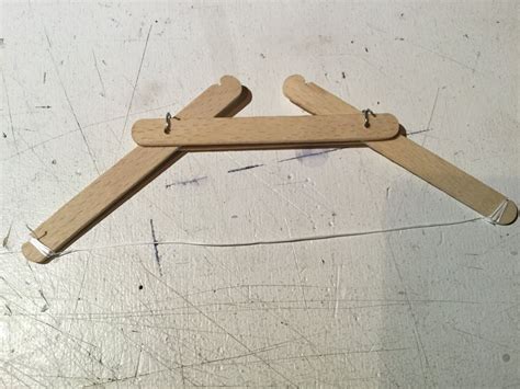 Mini Popsicle Stick Bow And Arrow 4 Steps Instructables