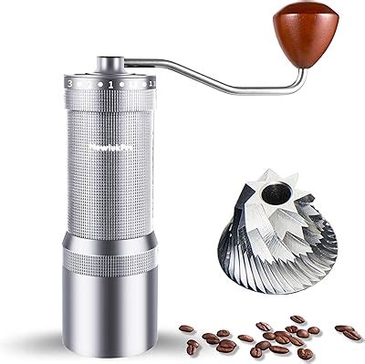 Amazon EZLucky Portable Manual Coffee Grinder Conical Burr With