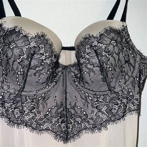 Victoria S Secret B Nude And Black Lace Corset Top Size Undefined From Shoptillyoudrop