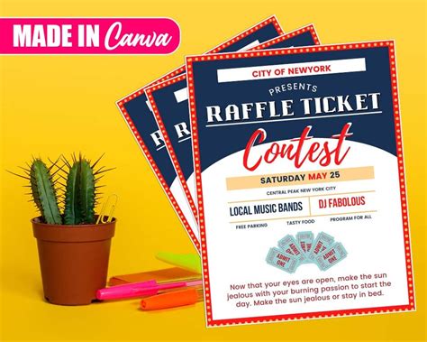 Raffle Fundraiser Flyer, DIY Canva Raffle Fundraiser Templates ... 