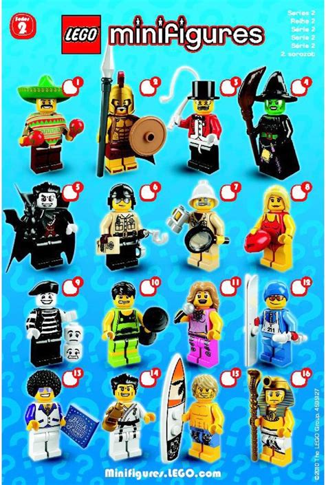 Series 2 minifig sheet | Creaciones de lego, Legos, Legos figuras