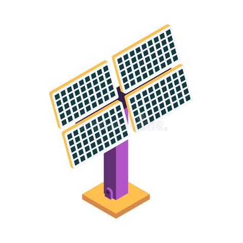 Solar Panel Isometric D Icon Stock Illustrations Solar Panel