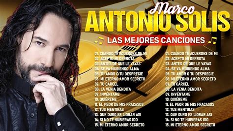 MARCO ANTONIO SOLIS SUS MEJORES CANCIONES ROMANTICAS 70s 80s 90s