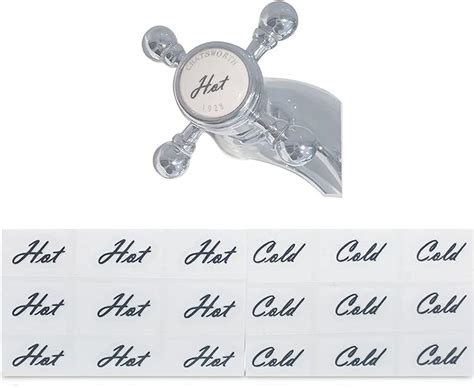 Amazon Danojo Pcs Faucet Stickers Hot And Cold Water Stickers Kitchen Faucet Stickers
