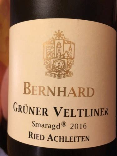 Bernhard Ried Achleiten Gr Ner Veltliner Smaragd Vivino Us