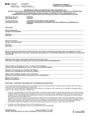Fillable online veterinary health certificate for export of dogs