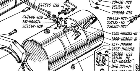 фильтр-сеточка в горловину бака — КрАЗ-255Б, 9,9 л, 1972 года ...