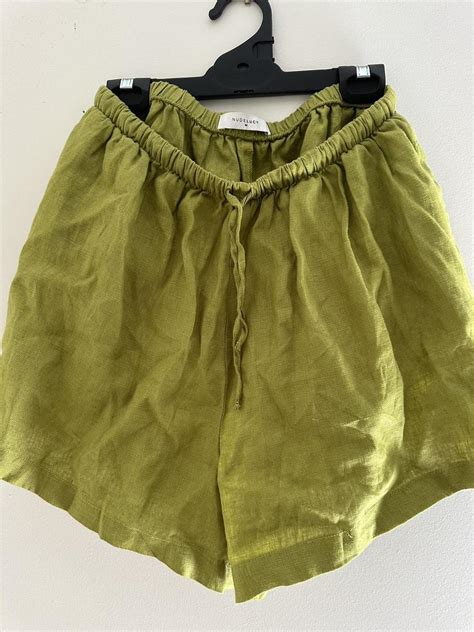 Nude Lucy Desi Linen Short Size M Nudelucy Depop