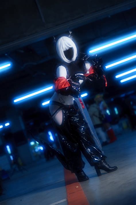 Miccostumes X Mobbunny X Echanis Enicha ThermoALTER Cyberpunk Dragon Girl Lingerie Set Top And