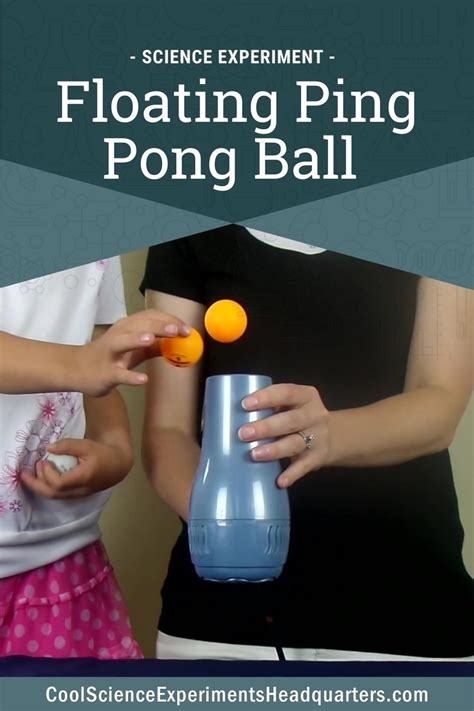 Ping Pong Ball Science Experiment