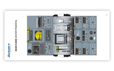 Dash 8 Q300 Cockpit Poster