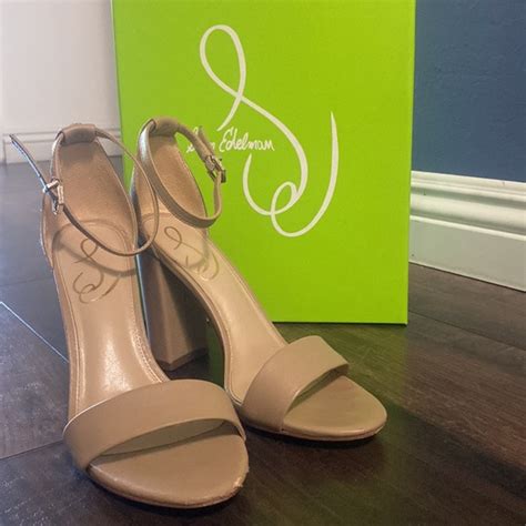 Sam Edelman Shoes Nude Heel Sandals Sam Edelman Yaro Classic Nude