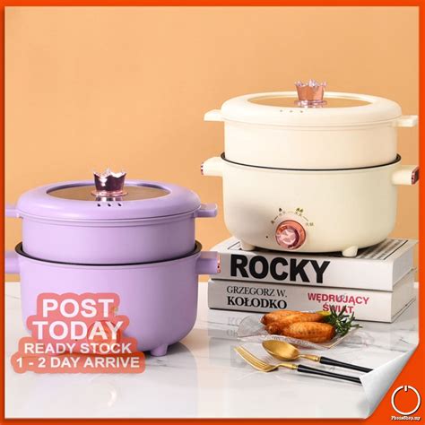 𝐌𝐔𝐒𝐓 𝐇𝐀𝐕𝐄 3 8L Non Stick Electric Hot Pot Multifunction Rice Cookers Cooking Pan Steamer