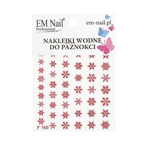 Naklejki Wodne Do Paznokci Nail Art Naklejki EM Nail Professional