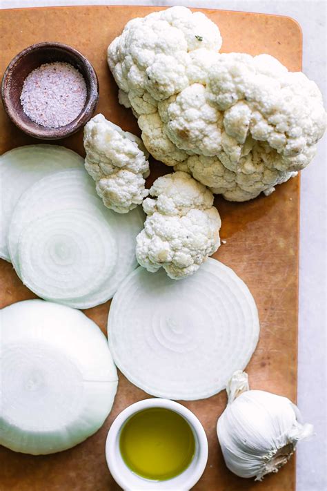 Roasted Cauliflower And Onions ⋆ Only 5 Ingredients 40 Minutes