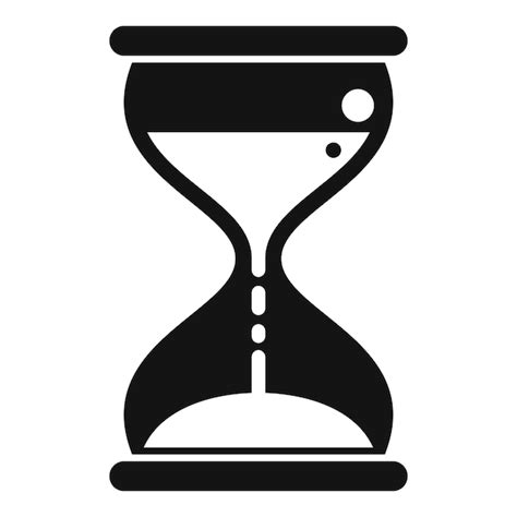 El icono del temporizador de duración del reloj de arena es un vector