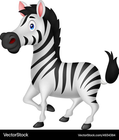 Zebra cartoon Royalty Free Vector Image - VectorStock