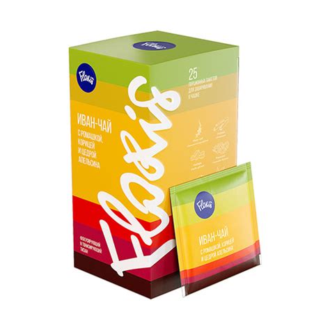 Чай в пакетиках Floris Иван-чай с ромашкой, корицей и цедрой апельсина ...