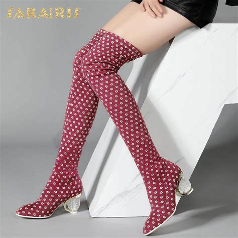 Sariris Fashiion Strange Heel Slip On Slim Over Knee Long Thigh High